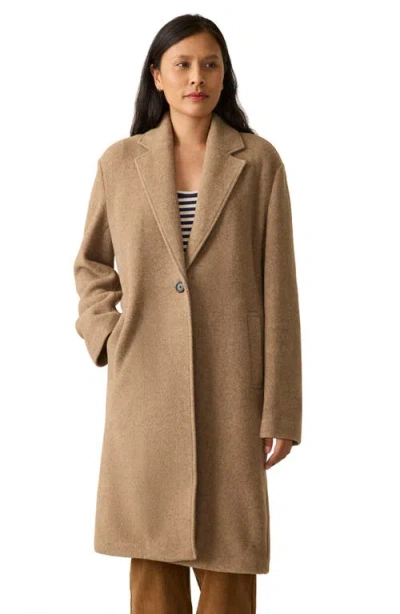 Faherty The Atlantic Wool Blend Knit Coat