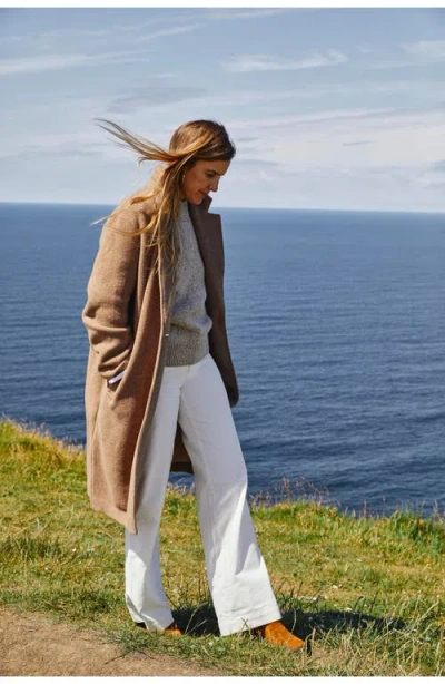 Faherty The Atlantic Wool Blend Knit Coat