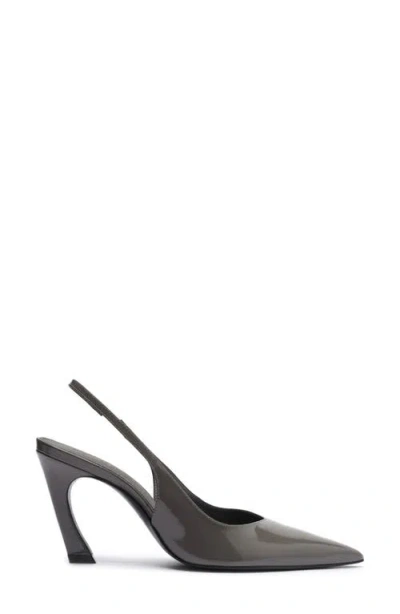 Schutz Lexi Slingback Pointed Toe Pump In Gray