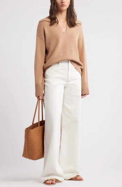 Nordstrom Stripe Cotton & Cashmere Sweater