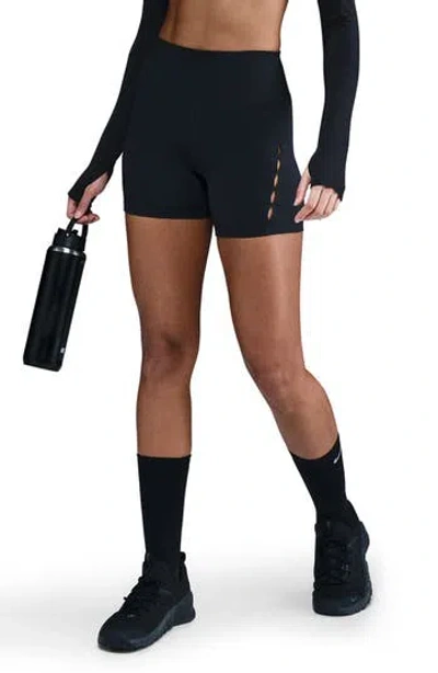 Nike Dri-fit One High-waist 5-inch Biker Shorts In Black