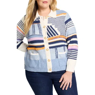 Nic + Zoe Nic+zoe Pattern Play Knit Jacket