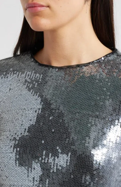 Rare London Sequin Long Sleeve Cocktail Minidress