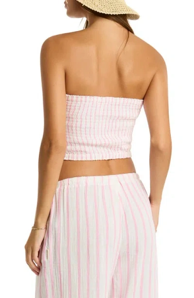 Sea Level Amalfi Beach Bandeau Cotton Cover-up Crop Top