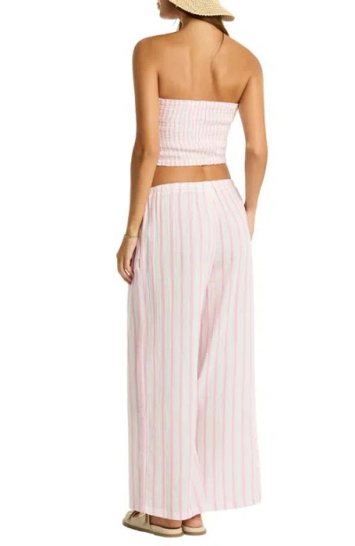 Sea Level Amalfi Beach Bandeau Cotton Cover-up Crop Top