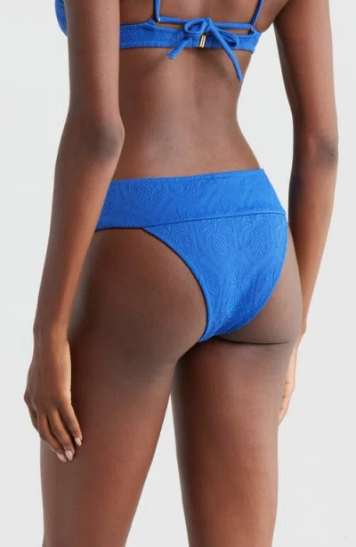 Farm Rio Blue Pineapple Matelasse Bikini Bottoms