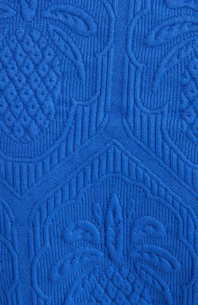 Farm Rio Blue Pineapple Matelasse Bikini Bottoms