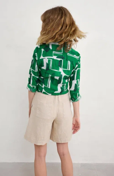Seasalt Cornwall Larissa Print Button-up Shirt In Green