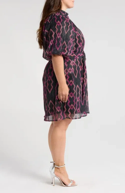 Ciebon Aniston Plissé Belted Minidress