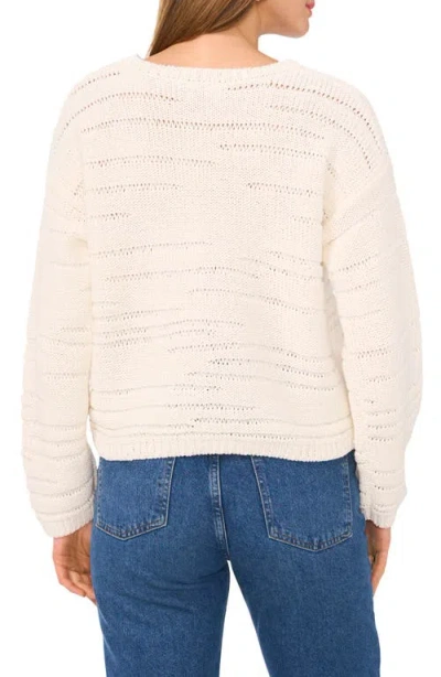 Vince Camuto Pointelle Crewneck Sweater