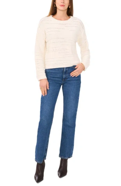 Vince Camuto Pointelle Crewneck Sweater