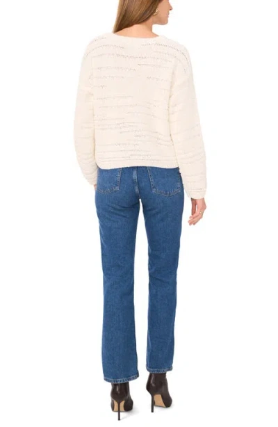Vince Camuto Pointelle Crewneck Sweater