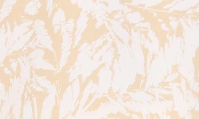 Vince Camuto Leaf Print Sleeveless Cowl Neck Top