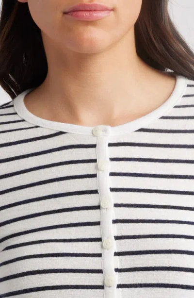 Rag & Bone The Knit Stripe Henley Top