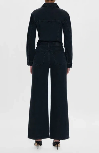 Pistola Cannon Long Sleeve Wide Leg Denim Jumpsuit
