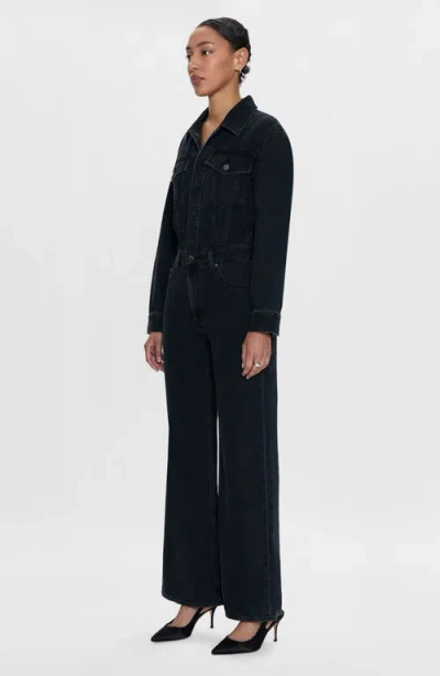 Pistola Cannon Long Sleeve Wide Leg Denim Jumpsuit