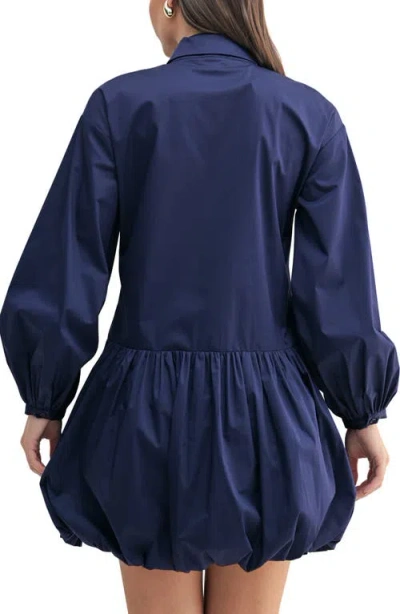 Mila Mae Long Sleeve Bubble Hem Minidress