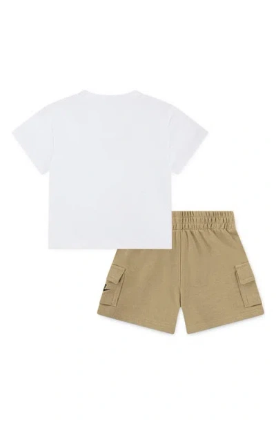 Nike Toddler Boys Pocket T-shirt & French Terry Shorts, 2 Piece Set In White