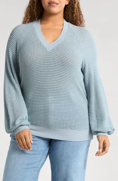 Gibsonlook Courtside Open Stitch Sweater