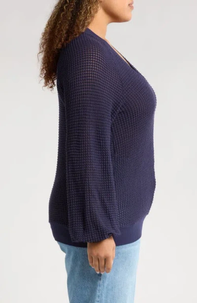 Gibsonlook Courtside Open Stitch Sweater