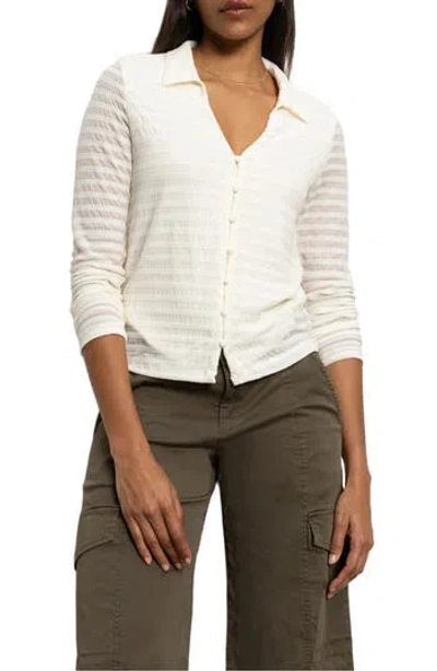 Sanctuary Stretch Lace Button-up Shirt