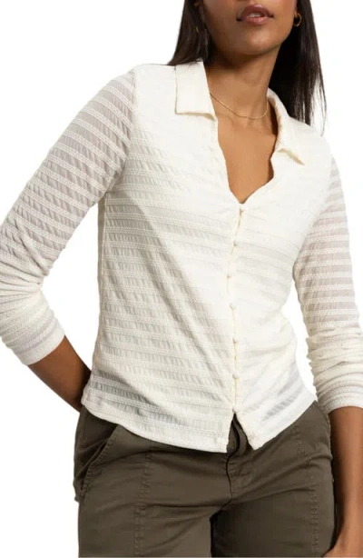 Sanctuary Stretch Lace Button-up Shirt