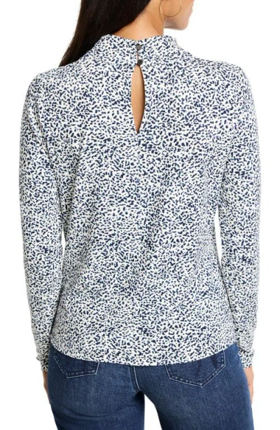Nic + Zoe Nic+zoe Animal Instinct Draped Neck Long Sleeve Top