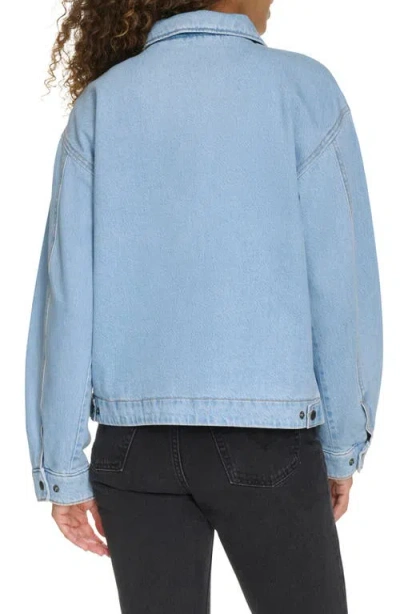 Levi's® Cotton Twill Utility Jacket With Corduroy Collar In Blue