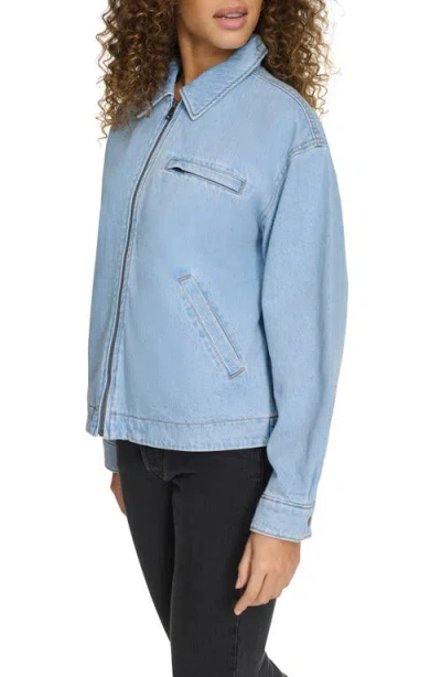 Levi's® Cotton Twill Utility Jacket With Corduroy Collar In Blue