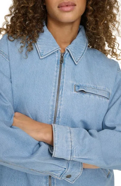 Levi's® Cotton Twill Utility Jacket With Corduroy Collar In Blue