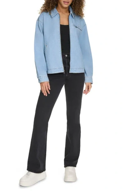 Levi's® Cotton Twill Utility Jacket With Corduroy Collar In Blue