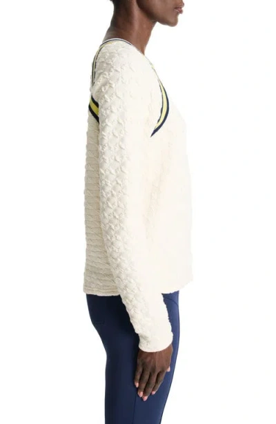 Nz Active By Nic+zoe Textured Tipped Sweatshirt
