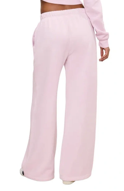 Good American Cotton-blend Wide-leg Sweatpants