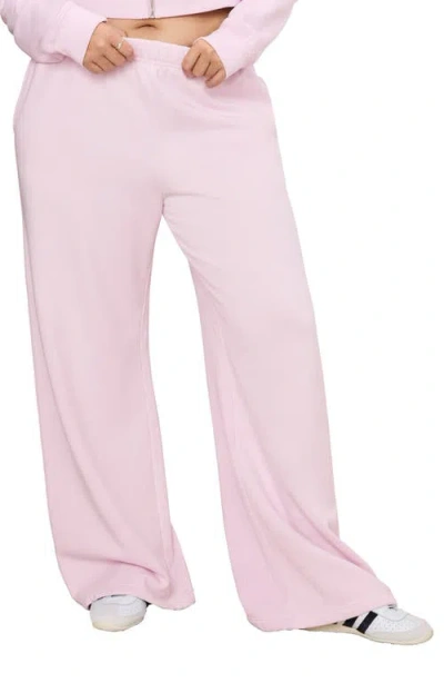 Good American Cotton-blend Wide-leg Sweatpants