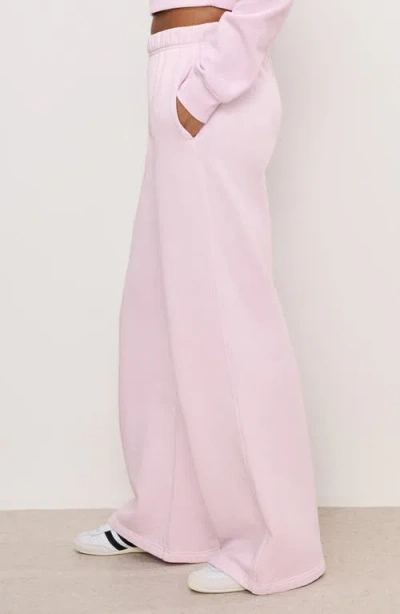 Good American Cotton-blend Wide-leg Sweatpants