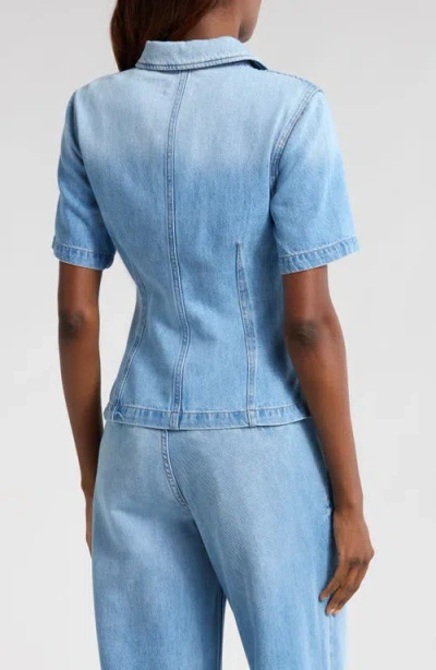 Pistola Cyndi Short Sleeve Denim Button-up Shirt