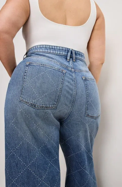 Good American Good Ease Relaxed Wide Leg Jeans