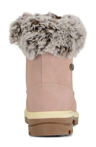 Lugz Empire High Faux Fur Lug Sole Boot In Pink