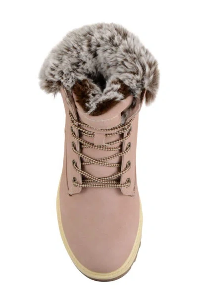Lugz Empire High Faux Fur Lug Sole Boot In Pink