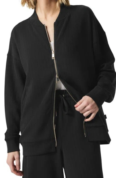 Splendid X @cellajaneblog Rib Scuba Zip-up Jacket