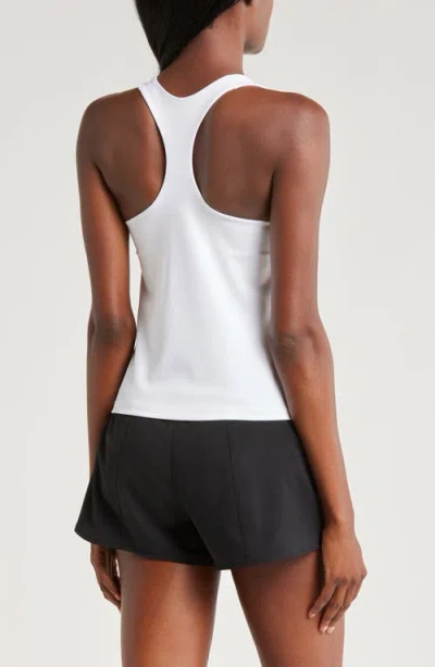 Nike Dri-fit Swoosh Bra Racerback Tank In White