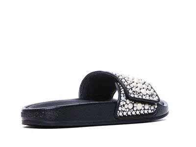 Jimmy Choo Fitz Embellished Pool Slide In Black