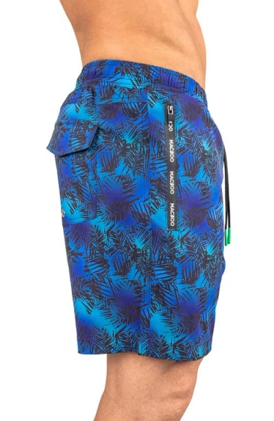 Maceoo Swim Lion Hosta Swim Trunks In Blue