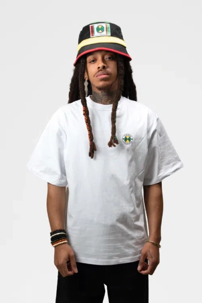 Cross Colours Circle Logo T-shirt In White
