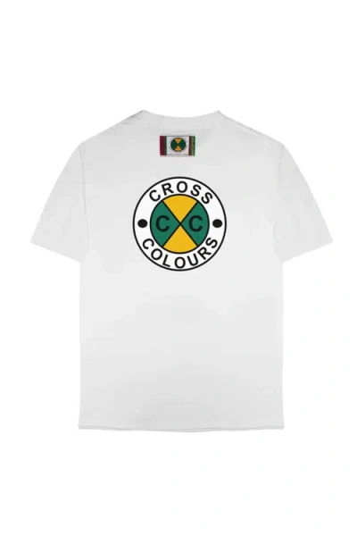 Cross Colours Circle Logo T-shirt In White