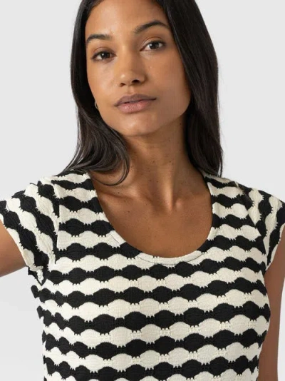 Saint + Sofia Elise Scoop Neck Tee