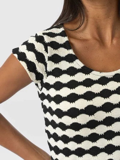 Saint + Sofia Elise Scoop Neck Tee