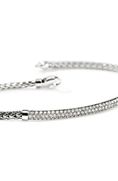 John Hardy Jh Essential Pavé Bracelet, 2.5mm