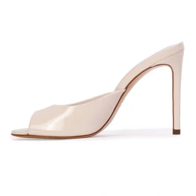Black Suede Studio Alessia Mule In Neutral