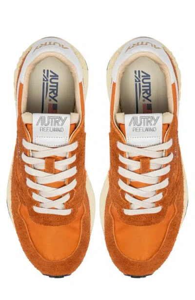 Autry Reelwind Low Suede And Shell Sneakers In Multi